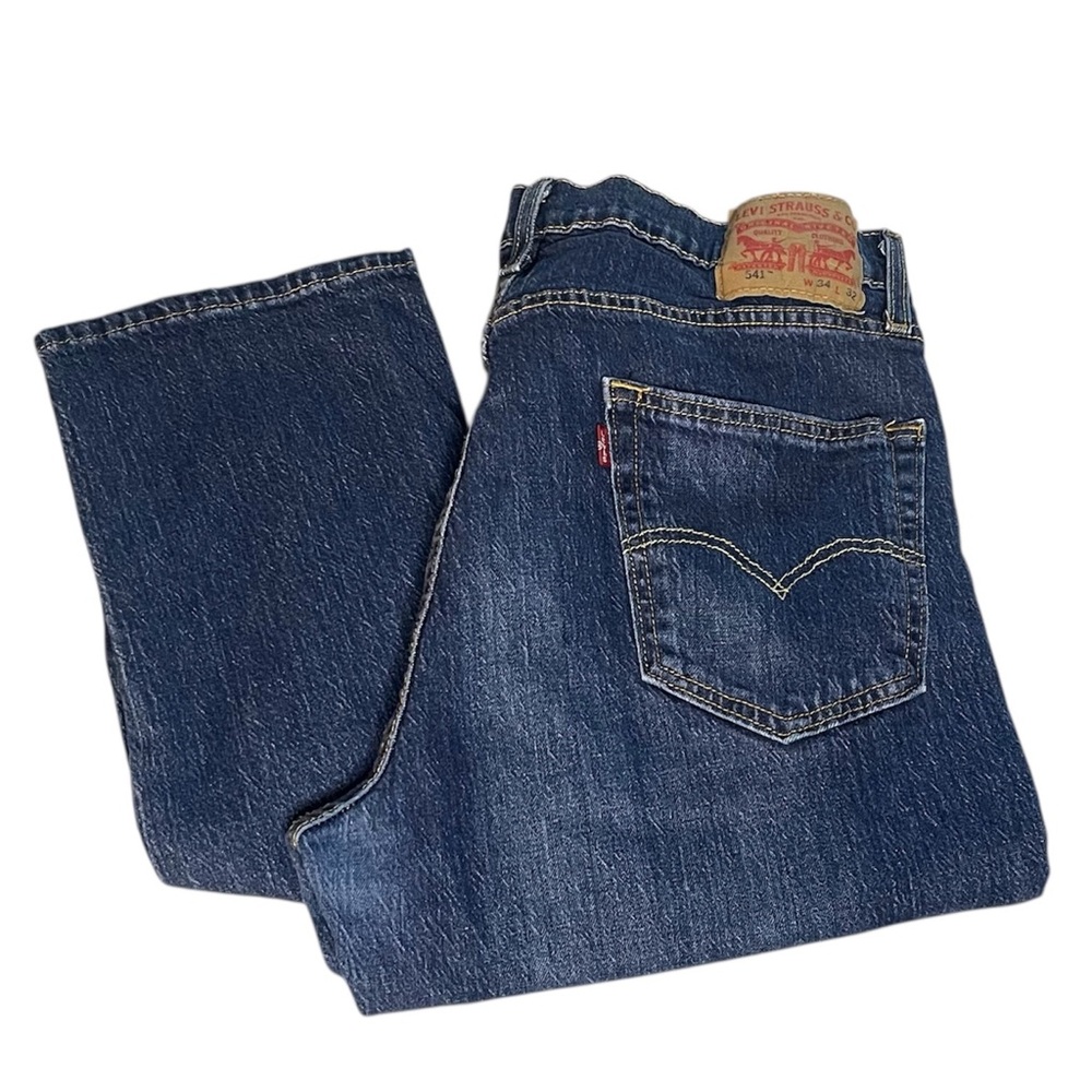 Levi's 541 Athletic Fit Blue Jeans - Picture 1 of 4